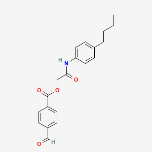 molecular formula C20H21NO4 B2828947 [2-(4-Butylanilino)-2-oxoethyl] 4-formylbenzoate CAS No. 743449-69-6