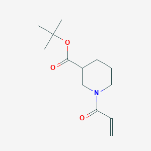 molecular formula C13H21NO3 B2828952 Tert-butyl 1-prop-2-enoylpiperidine-3-carboxylate CAS No. 2128724-96-7