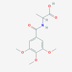 molecular formula C13H17NO6 B2828953 2-[(3,4,5-Trimethoxyphenyl)formamido]propanoic acid CAS No. 1396969-31-5