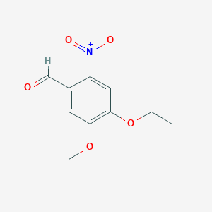 molecular formula C10H11NO5 B2828986 4-Ethoxy-5-methoxy-2-nitrobenzaldehyde CAS No. 15937-19-6