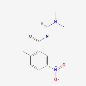 molecular formula C11H13N3O3 B2829020 N-[(1E)-(Dimethylamino)methylidene]-2-methyl-5-nitrobenzamide CAS No. 2288716-07-2