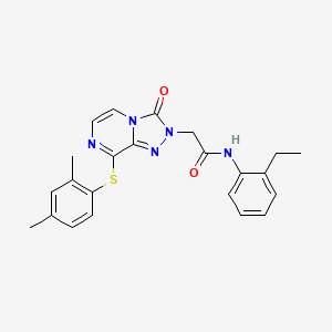 molecular formula C23H23N5O2S B2829030 N-(2-methoxyphenyl)-N'-[2-(4-methylphenyl)-1H-indol-3-yl]urea CAS No. 1251575-30-0