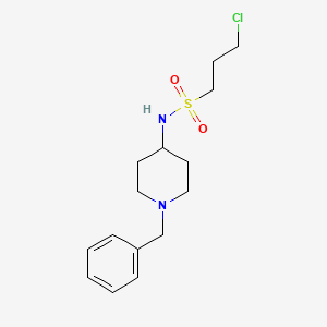 molecular formula C15H23ClN2O2S B2829037 N-(1-benzyl-4-piperidinyl)-3-chloro-1-propanesulfonamide CAS No. 863222-14-4