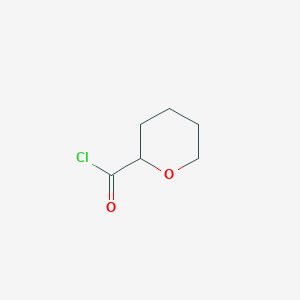 molecular formula C6H9ClO2 B2829042 Tetrahydropyran-2-carbonyl chloride CAS No. 40053-81-4