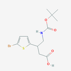 3-(5-Bromothiophen-2-yl)-4-{[(tert-butoxy)carbonyl]amino}butanoic acid