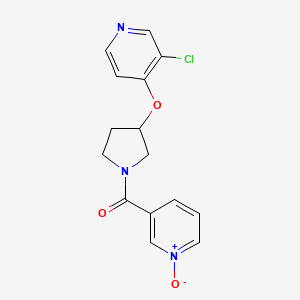 3-(3-((3-Chloropyridin-4-yl)oxy)pyrrolidine-1-carbonyl)pyridine 1-oxide