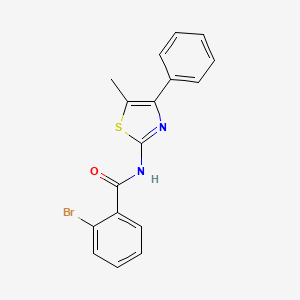 molecular formula C17H13BrN2OS B2829067 2-溴-N-(5-甲基-4-苯基-1,3-噻唑-2-基)苯甲酰胺 CAS No. 313515-62-7