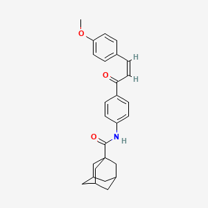 (3r,5r,7r)-N-(4-((Z)-3-(4-methoxyphenyl)acryloyl)phenyl)adamantane-1-carboxamide