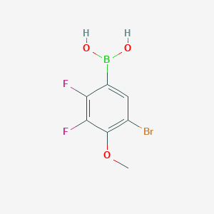 molecular formula C7H6BBrF2O3 B2829075 5-Bromo-2,3-difluoro-4-methoxyphenylboronic acid CAS No. 2096337-64-1