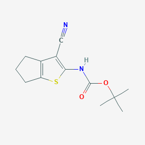 tert-Butyl N-{3-cyano-4H,5H,6H-cyclopenta[b]thiophen-2-yl}carbamate