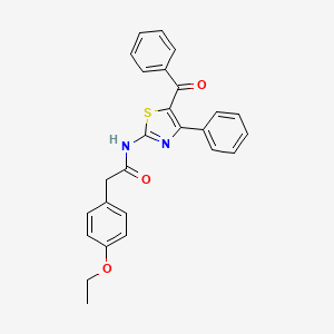 molecular formula C26H22N2O3S B2829077 N-(5-benzoyl-4-phenylthiazol-2-yl)-2-(4-ethoxyphenyl)acetamide CAS No. 923484-14-4