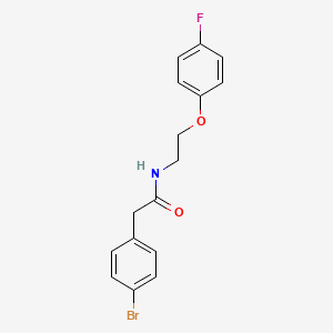molecular formula C16H15BrFNO2 B2829080 2-(4-bromophenyl)-N-(2-(4-fluorophenoxy)ethyl)acetamide CAS No. 1203263-68-6