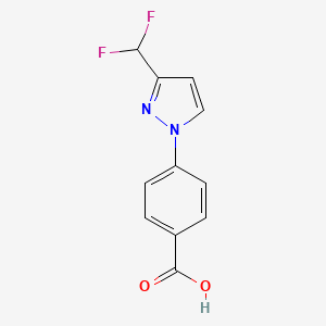 4-[3-(Difluoromethyl)pyrazol-1-yl]benzoic acid