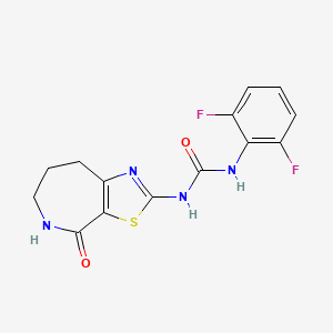 1-(2,6-difluorophenyl)-3-(4-oxo-5,6,7,8-tetrahydro-4H-thiazolo[5,4-c]azepin-2-yl)urea