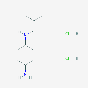 molecular formula C10H24Cl2N2 B2829123 (1R*,4R*)-N1-Isobutylcyclohexane-1,4-diamine dihydrochloride CAS No. 1286273-71-9