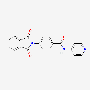 molecular formula C20H13N3O3 B2829124 4-(1,3-dioxoisoindolin-2-yl)-N-(pyridin-4-yl)benzamide CAS No. 955299-30-6