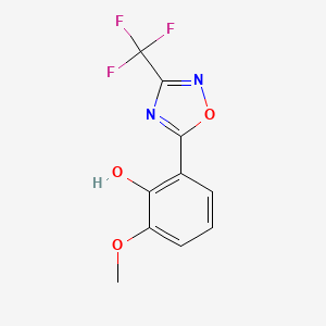 2-Methoxy-6-[3-(trifluoromethyl)-1,2,4-oxadiazol-5-YL]phenol