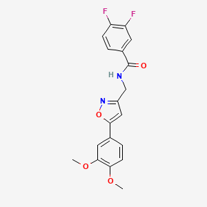 N-((5-(3,4-dimethoxyphenyl)isoxazol-3-yl)methyl)-3,4-difluorobenzamide