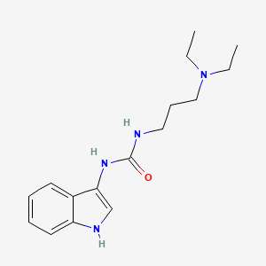 molecular formula C16H24N4O B2829131 1-(3-(diethylamino)propyl)-3-(1H-indol-3-yl)urea CAS No. 941968-45-2