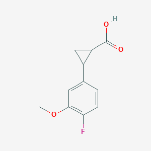 2-(4-Fluoro-3-methoxyphenyl)cyclopropane-1-carboxylic acid