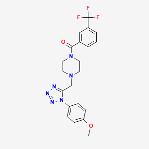 (4-((1-(4-methoxyphenyl)-1H-tetrazol-5-yl)methyl)piperazin-1-yl)(3-(trifluoromethyl)phenyl)methanone