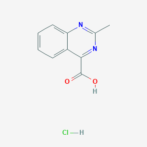 molecular formula C10H9ClN2O2 B2829159 2-Methylquinazoline-4-carboxylic acid;hydrochloride CAS No. 2171956-33-3