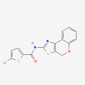 molecular formula C15H9ClN2O2S2 B2829170 5-chloro-N-(4H-chromeno[4,3-d]thiazol-2-yl)thiophene-2-carboxamide CAS No. 681159-91-1