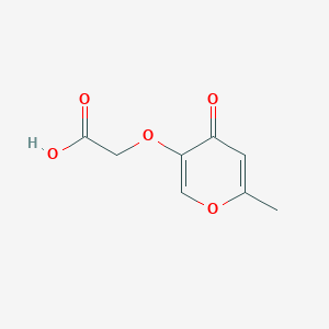 molecular formula C8H8O5 B2829195 2-((6-methyl-4-oxo-4H-pyran-3-yl)oxy)acetic acid CAS No. 66313-25-5