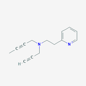 molecular formula C14H16N2 B2829207 (But-2-yn-1-yl)(prop-2-yn-1-yl)[2-(pyridin-2-yl)ethyl]amine CAS No. 1384793-16-1