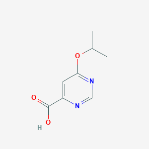 molecular formula C8H10N2O3 B2829225 6-(Propan-2-yloxy)pyrimidine-4-carboxylic acid CAS No. 1369942-64-2