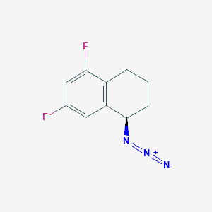 molecular formula C10H9F2N3 B2829226 (1R)-1-叠氮-5,7-二氟-1,2,3,4-四氢萘 CAS No. 1820583-49-0