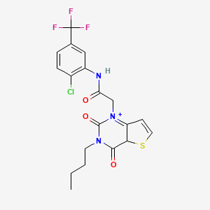 molecular formula C19H17ClF3N3O3S B2829231 2-{3-butyl-2,4-dioxo-1H,2H,3H,4H-thieno[3,2-d]pyrimidin-1-yl}-N-[2-chloro-5-(trifluoromethyl)phenyl]acetamide CAS No. 1252898-56-8