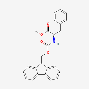molecular formula C25H23NO4 B2829245 Fmoc-d-phenylalanine methyl ester CAS No. 394210-52-7