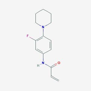 molecular formula C14H17FN2O B2829278 N-(3-fluoro-4-piperidin-1-ylphenyl)prop-2-enamide CAS No. 2361640-68-6