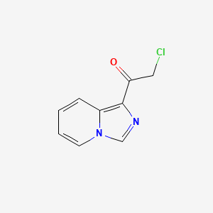 molecular formula C9H7ClN2O B2829297 2-Chloro-1-imidazo[1,5-a]pyridin-1-yl-ethanone CAS No. 51132-06-0