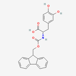 molecular formula C24H21NO6 B2829298 Fmoc-3,4-dihydroxy-L-phenylalanine CAS No. 137018-93-0