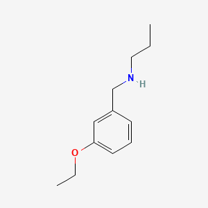 molecular formula C12H19NO B2829305 N-(3-ethoxybenzyl)propan-1-amine CAS No. 893582-85-9