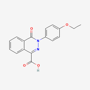 molecular formula C17H14N2O4 B2829310 3-(4-Ethoxyphenyl)-4-oxo-3,4-dihydrophthalazine-1-carboxylic acid CAS No. 421565-92-6