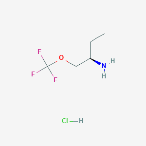 molecular formula C5H11ClF3NO B2829315 (R)-1-(Trifluoromethoxy)butan-2-amine hcl CAS No. 2361610-20-8