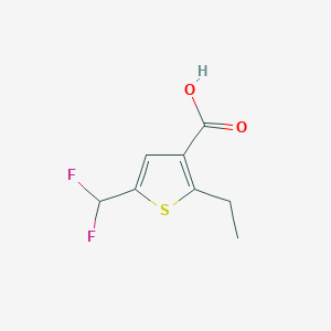 molecular formula C8H8F2O2S B2829347 5-(Difluoromethyl)-2-ethylthiophene-3-carboxylic acid CAS No. 2248388-80-7