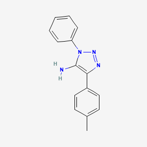 molecular formula C15H14N4 B2829398 4-(4-methylphenyl)-1-phenyl-1H-1,2,3-triazol-5-amine CAS No. 1338238-05-3