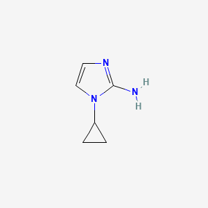molecular formula C6H9N3 B2829432 1-cyclopropyl-1H-imidazol-2-amine CAS No. 1540194-36-2
