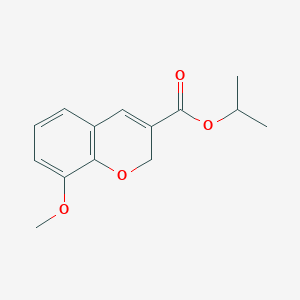 molecular formula C14H16O4 B2829439 propan-2-yl 8-methoxy-2H-chromene-3-carboxylate CAS No. 338420-63-6