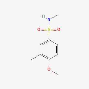 molecular formula C9H13NO3S B2829459 4-methoxy-N,3-dimethylbenzenesulfonamide CAS No. 677722-10-0