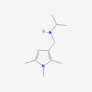 molecular formula C11H20N2 B2829460 N-((1,2,5-trimethyl-1H-pyrrol-3-yl)methyl)propan-2-amine CAS No. 1243583-45-0