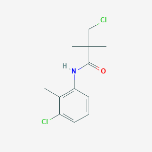 molecular formula C12H15Cl2NO B2829475 3-氯-N-(3-氯-2-甲基苯基)-2,2-二甲基丙酰胺 CAS No. 341965-91-1