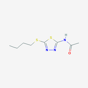 N-[5-(butylsulfanyl)-1,3,4-thiadiazol-2-yl]acetamide