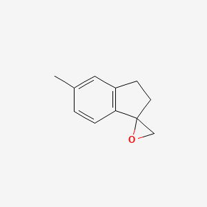molecular formula C11H12O B2829502 6-Methylspiro[1,2-dihydroindene-3,2'-oxirane] CAS No. 2248367-17-9