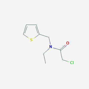 molecular formula C9H12ClNOS B2829503 2-chloro-N-ethyl-N-(thiophen-2-ylmethyl)acetamide CAS No. 852706-25-3