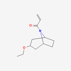 molecular formula C12H19NO2 B2829507 1-(3-Ethoxy-8-azabicyclo[3.2.1]octan-8-yl)prop-2-en-1-one CAS No. 2308314-58-9